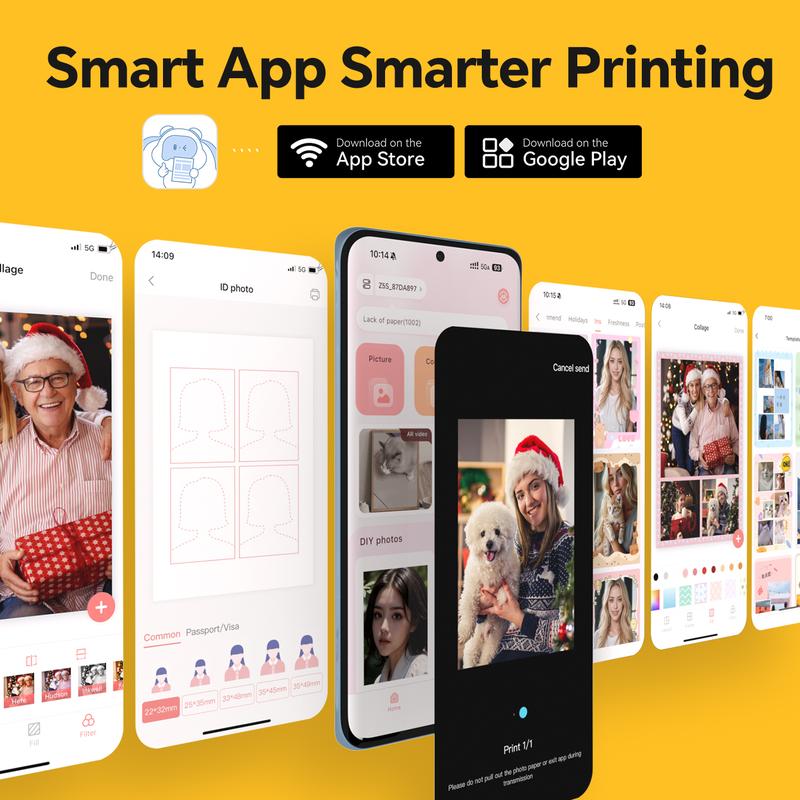 Instant Print Camera & Portable Printer