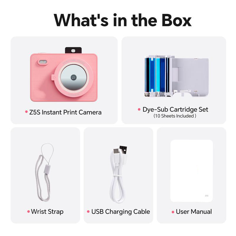 Instant Print Camera & Portable Printer