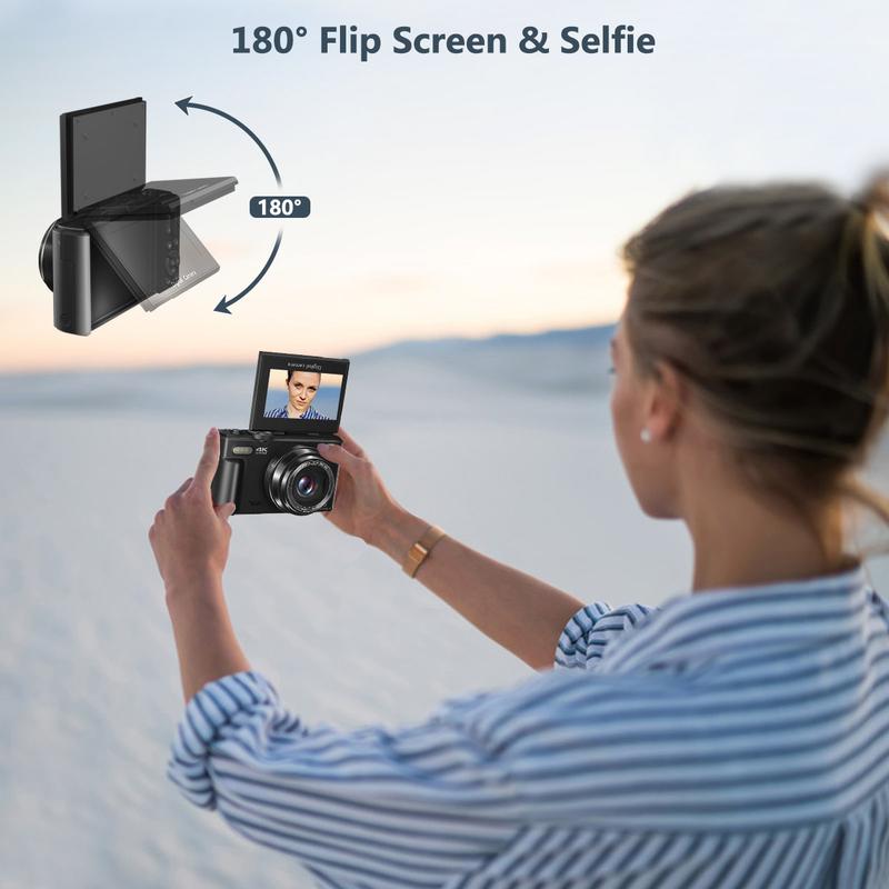 4K 64MP Camera, Flip Screen