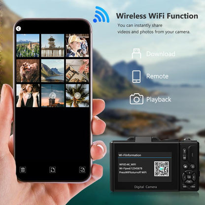 4K 64MP Camera, Flip Screen