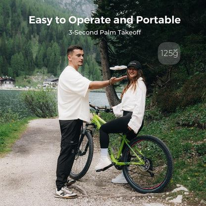 Pocket drone, foldable, weatherproof.