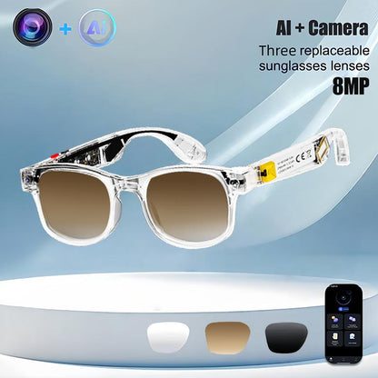 Smart Glasses, 8MP, Translation, UV