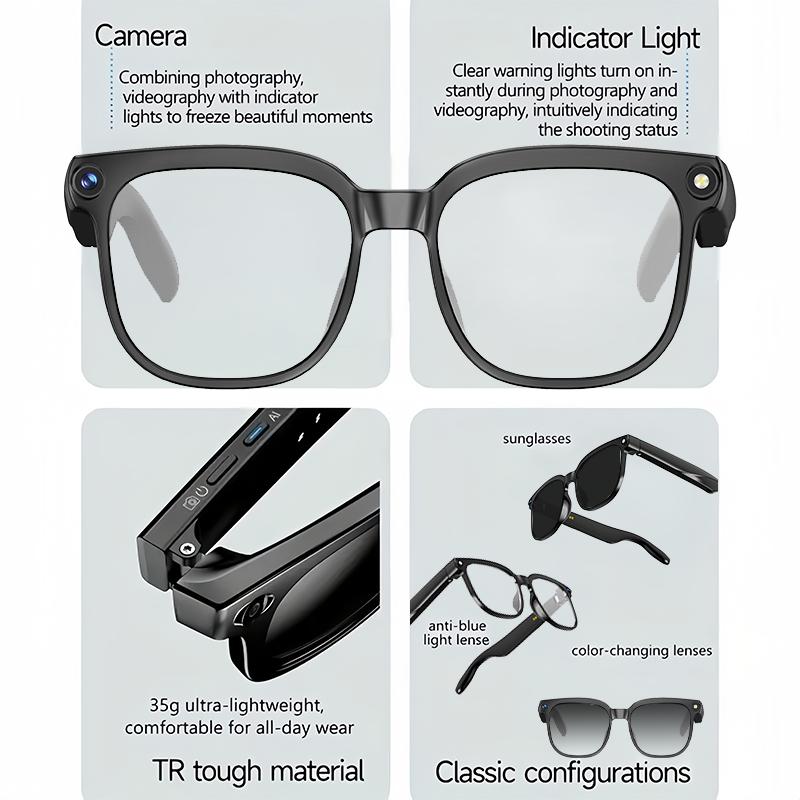 Smart Glasses, 8MP, Translation, UV