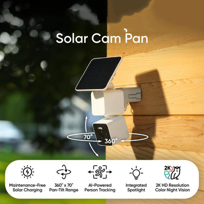 Solar Pan Tilt Zoom Security Camera