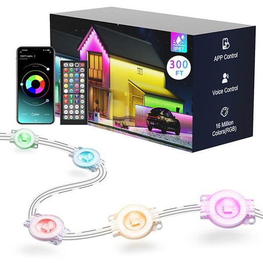 100ft-400ft Smart RGB Outdoor Light Strip